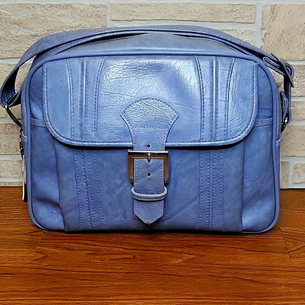 AMERICAN TOURISTER ESCORT 70's TRAVEL BAG LIGHT BLUE TRAVEL WEEKENDER CARRY ON
